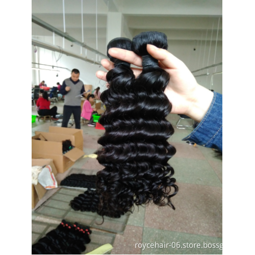 Royce Top Grade Cuticle Aligned Virgin Straight Brazilian Weave Hair Extension Raw Virgin Human hair Bundles